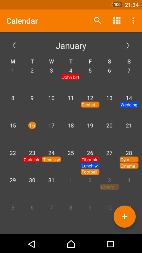 android简单易用的日历app