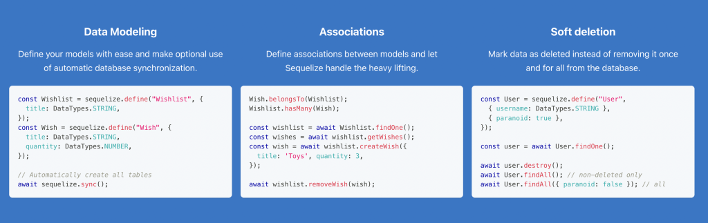 web源码：适用于现代 Node.js 和 TypeScript 的功能丰富的 ORM