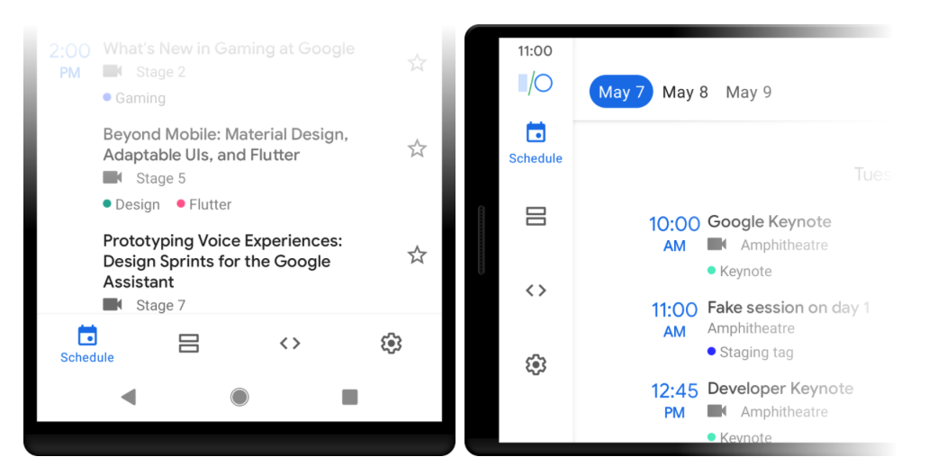 实践 | Google I/O 应用是如何适配大尺寸屏幕 UI 的？